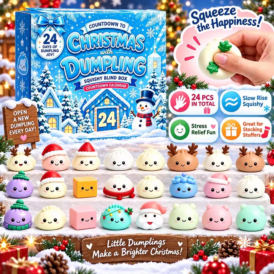 2026 Kerst Squishy Adventskale - Party Games For Christmas recensie en prijs