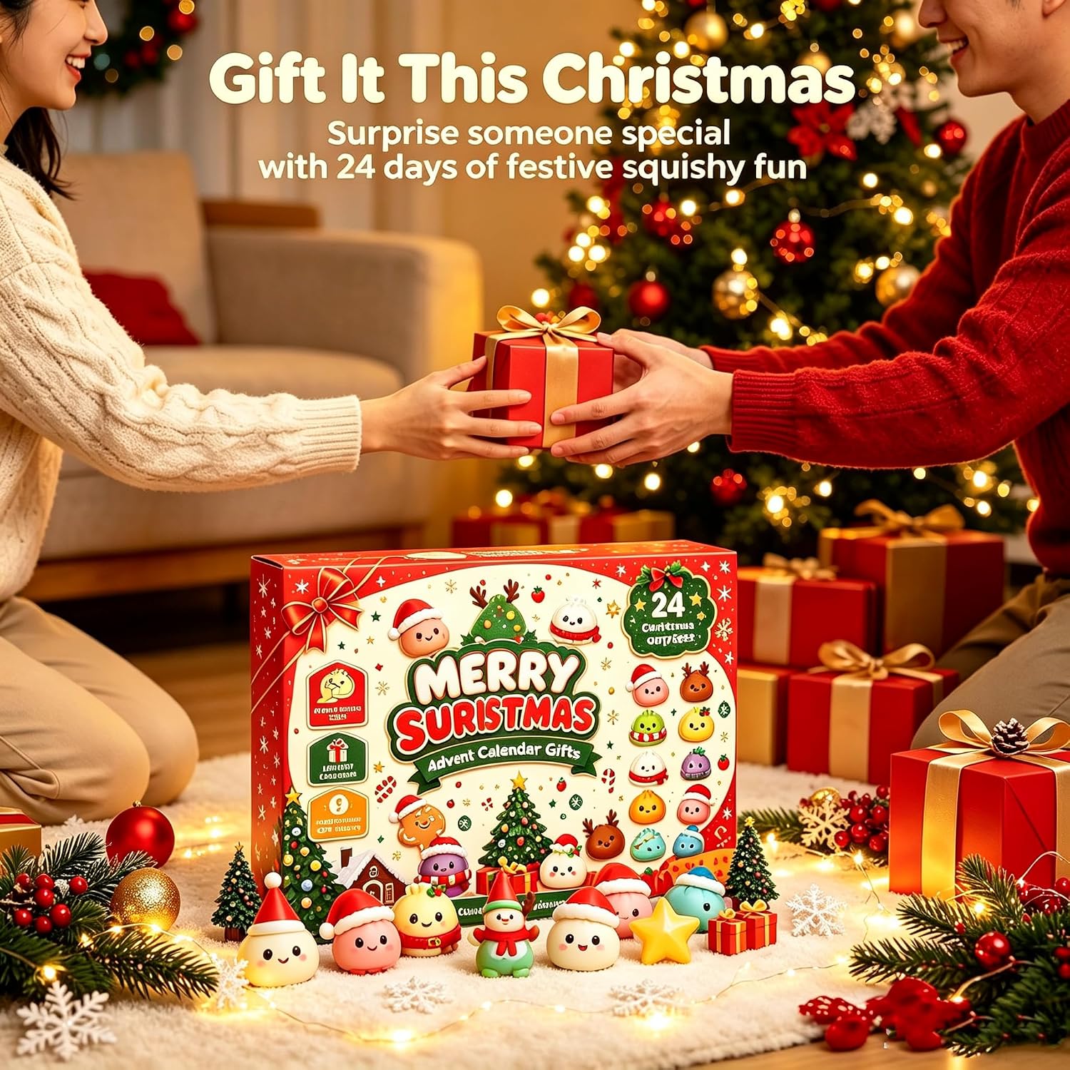 2026 Kerst Squishy Adventskale - Party Games For Christmas recensie en prijs