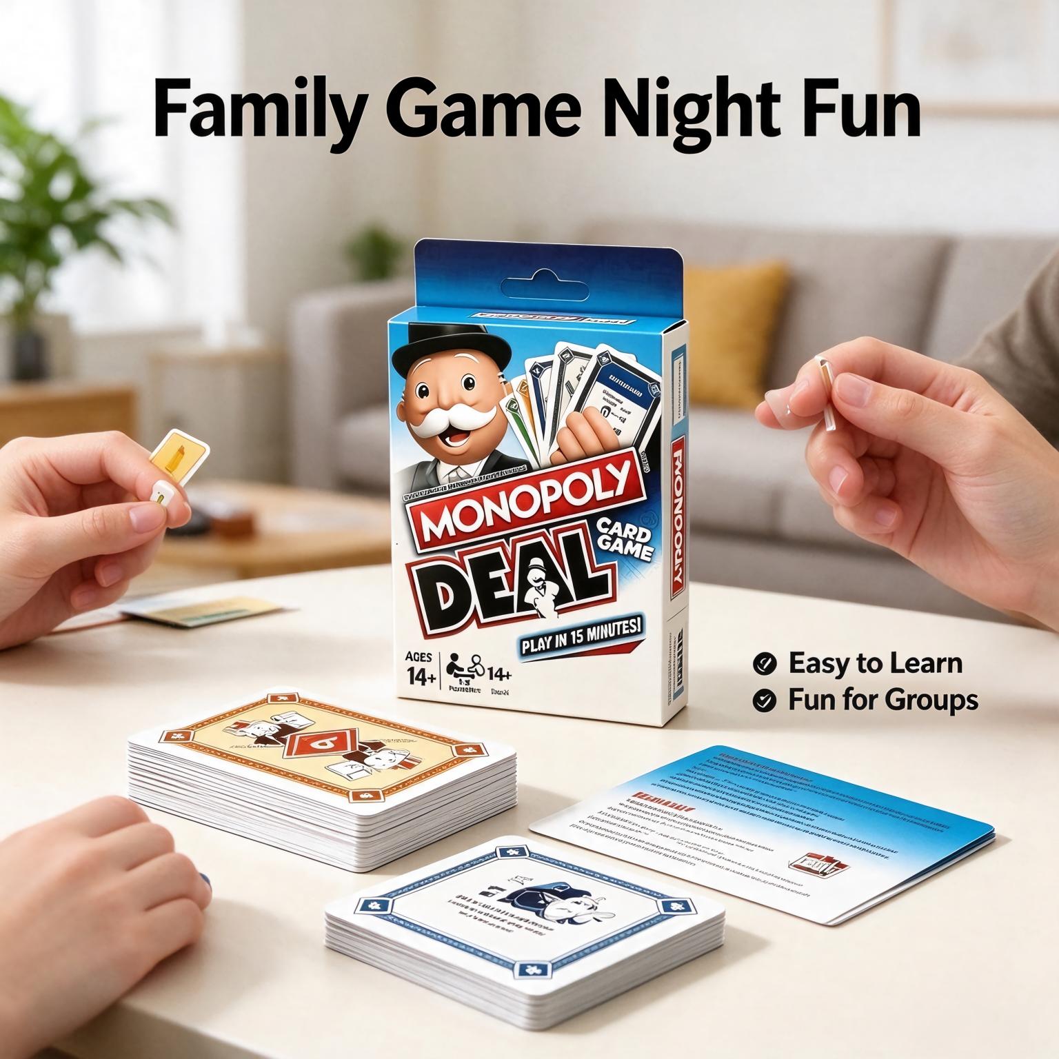 Monopoly Deal, een snelle stra - Hasbro Game Monopoly recensie en prijs